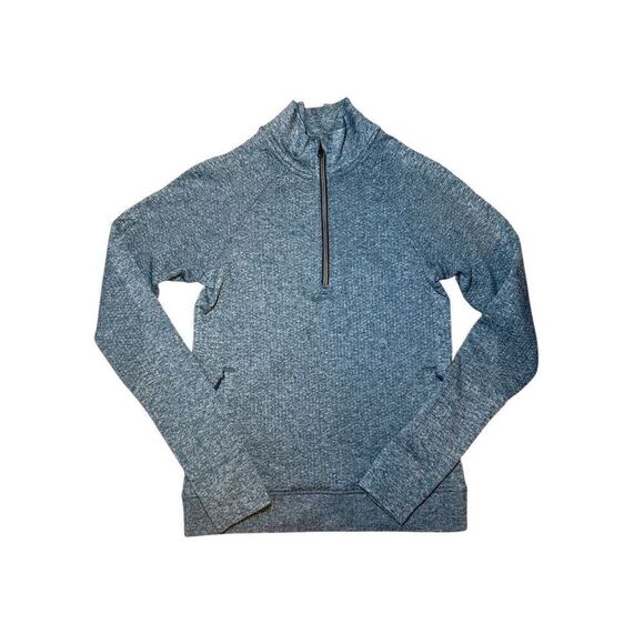 Lululemon Engineered Warmth Half Zip Submarine/White Size 2 - Picture 8 of 11